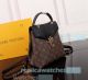 knockoff L---V Clapton Gold Lock Soft Black&Brown Genuine Leather Shoulders Bag (4)_th.jpg